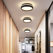 Quinn Moderne Design LED Plafondlamp Metaal Acryl Zwart Woonkamer - afbeelding 6 | Noma Lighting
