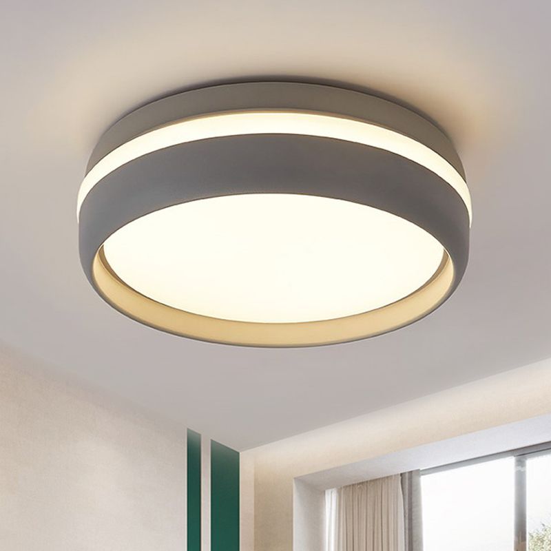 Quinn Moderne Design LED Plafondlamp Metaal Acryl Zwart Woonkamer - afbeelding 8 | Noma Lighting