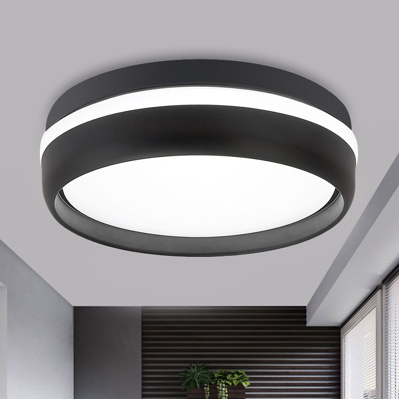 Quinn Moderne Design LED Plafondlamp Metaal Acryl Zwart Woonkamer - afbeelding 9 | Noma Lighting