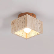 Rilon Ritta plafondlamp zwart & gele travertin - afbeelding 16 | Noma Lighting