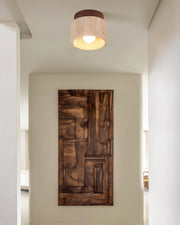 Rilon Ritta plafondlamp zwart & gele travertin - afbeelding 2 | Noma Lighting