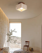 Rilon Ritta plafondlamp zwart & gele travertin - afbeelding 20 | Noma Lighting
