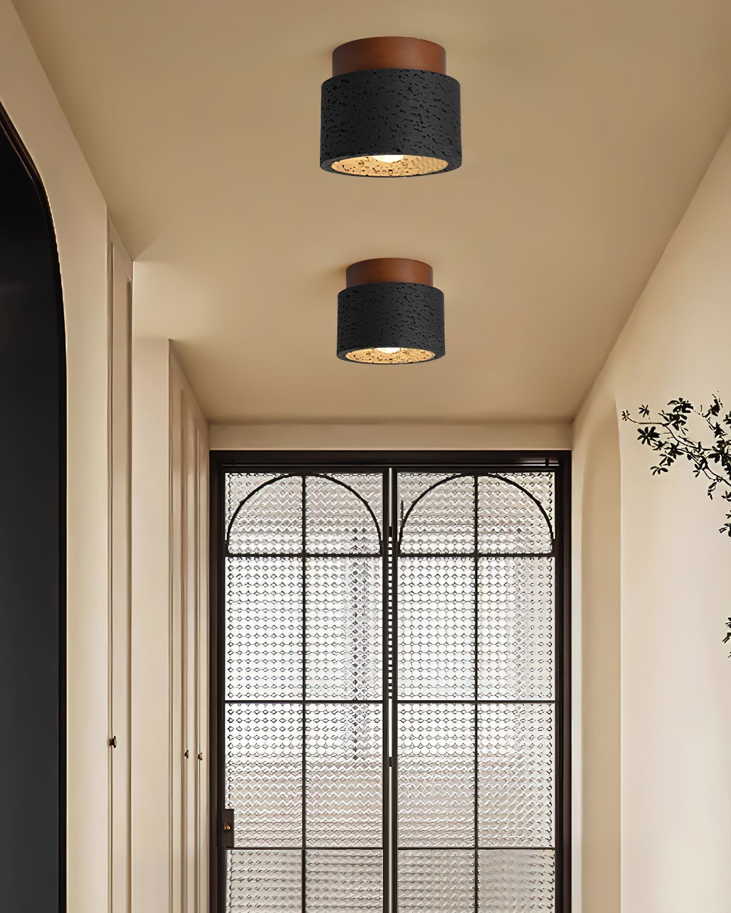 Rilon Ritta plafondlamp zwart & gele travertin - afbeelding 24 | Noma Lighting