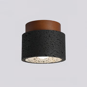 Rilon Ritta plafondlamp zwart & gele travertin - afbeelding 4 | Noma Lighting