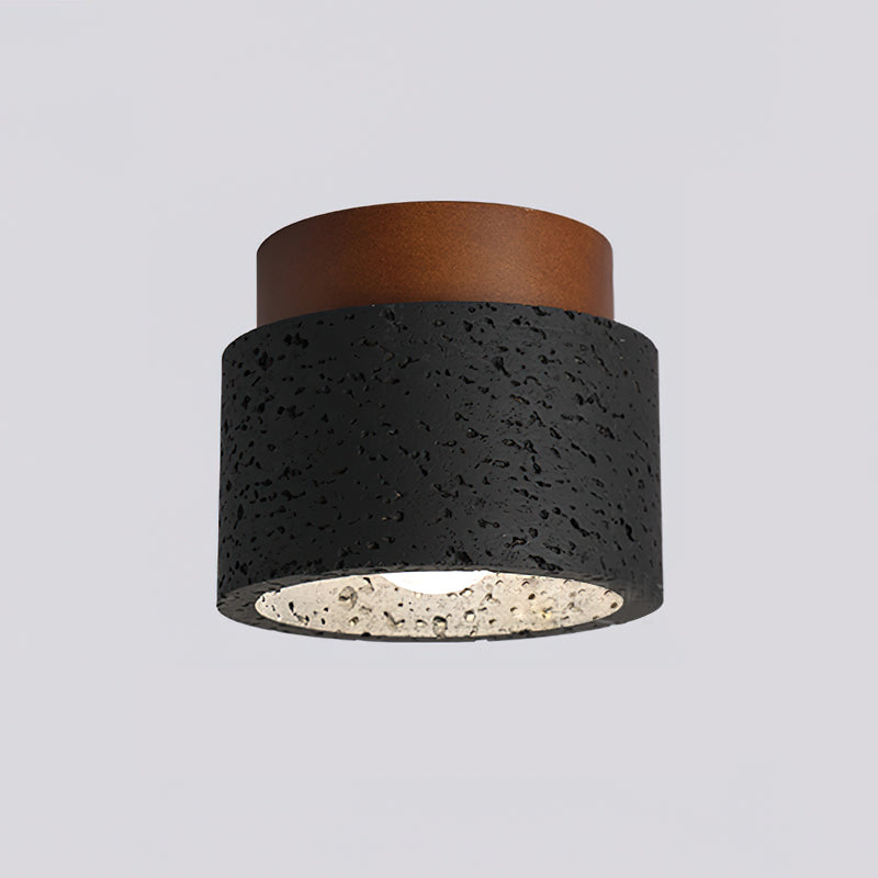 Rilon Ritta plafondlamp zwart & gele travertin - afbeelding 4 | Noma Lighting