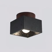 Rilon Ritta plafondlamp zwart & gele travertin - afbeelding 5 | Noma Lighting