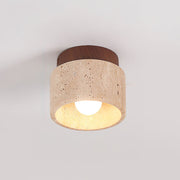Rilon Ritta plafondlamp zwart & gele travertin - afbeelding 7 | Noma Lighting