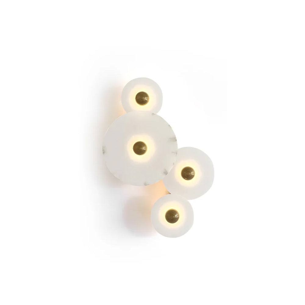 Slanke moderne minimalistische wandlamp van albast - afbeelding 1 | Noma Lighting