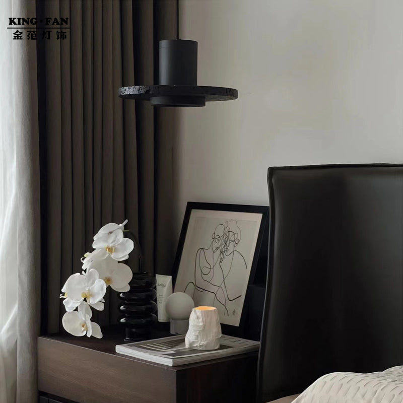 Zaid Modern Design LED Hanglamp Cirkel Zwart Woonkamer Eettafel - afbeelding 6 | Noma Lighting