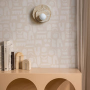 Tavinielle wandlamp travertin Layered Wabi-sabi Esthetiek - afbeelding 10 | Noma Lighting