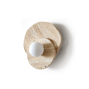 Tavinielle wandlamp travertin Layered Wabi-sabi Esthetiek - afbeelding 3 | Noma Lighting