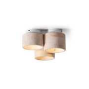 Valeneon travertin plafondlamp met 3 lichtpunten - afbeelding 1 | Noma Lighting