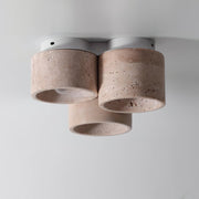 Valeneon travertin plafondlamp met 3 lichtpunten - afbeelding 4 | Noma Lighting