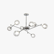 Valentina Moderne LED Kroonluchters Chroom Glas Woonkamer - afbeelding 1 | Noma Lighting
