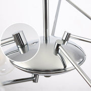 Valentina Moderne LED Kroonluchters Chroom Glas Woonkamer - afbeelding 8 | Noma Lighting