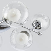 Valentina Moderne LED Kroonluchters Chroom Glas Woonkamer - afbeelding 9 | Noma Lighting