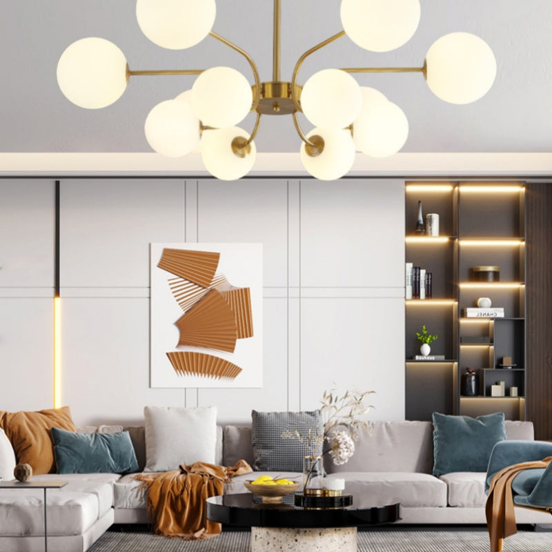 Valentina Moderne LED Kroonluchters Chroom/Goud Woonkamer - afbeelding 3 | Noma Lighting