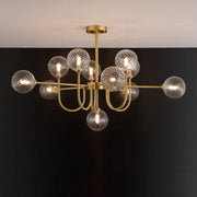 Valentina Moderne LED Kroonluchters Goud Glas Woon-/Eetkamer - afbeelding 15 | Noma Lighting