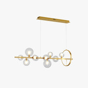 Valentina Moderne LED Kroonluchters Goud Glas Woon/Eetkamer - afbeelding 1 | Noma Lighting