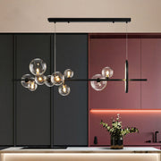 Valentina Moderne LED Kroonluchters Goud Glas Woon/Eetkamer - afbeelding 6 | Noma Lighting