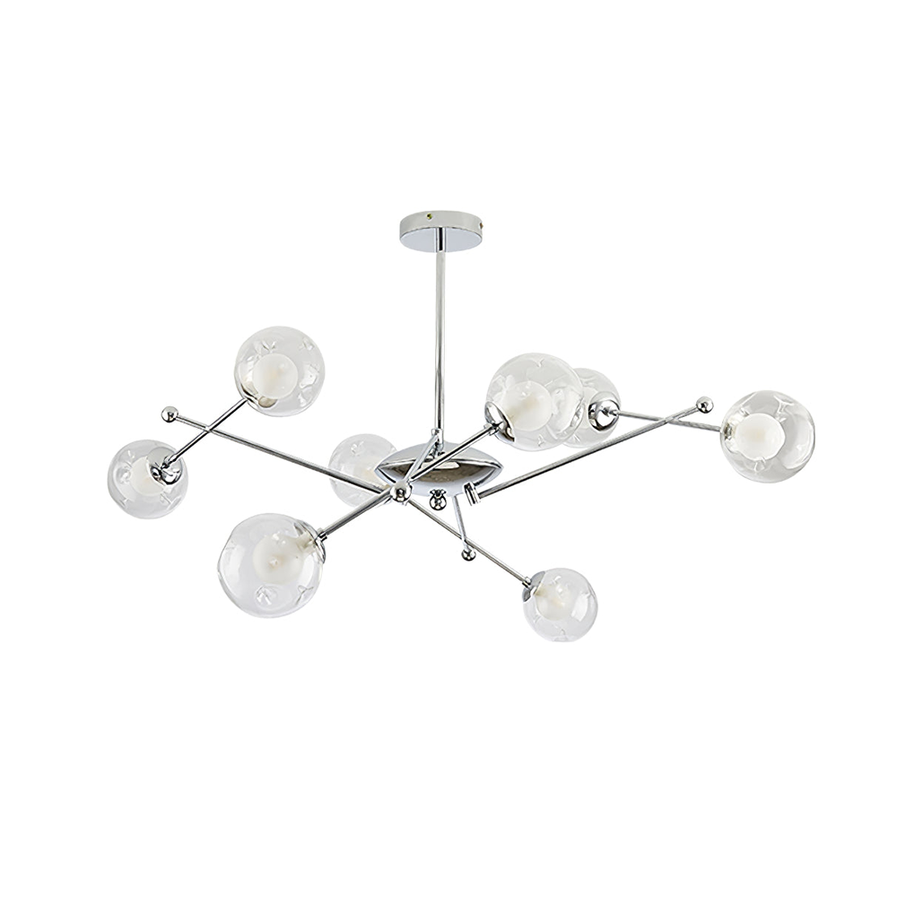 Valentina Nordic Bauhaus Kroonluchters Metaal Glas Woonkamer - afbeelding 10 | Noma Lighting