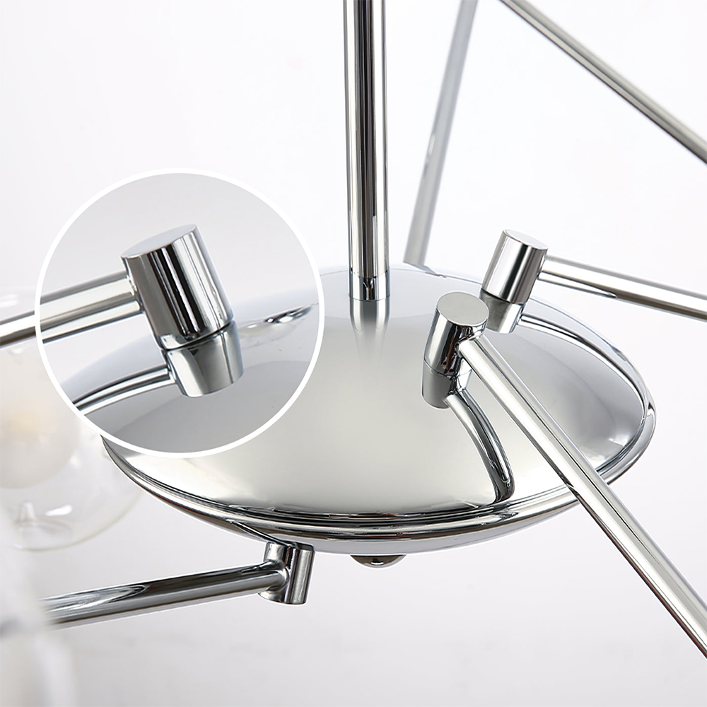 Valentina Nordic Bauhaus Kroonluchters Metaal Glas Woonkamer - afbeelding 13 | Noma Lighting