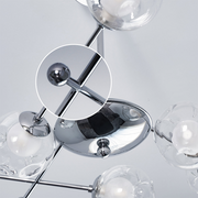 Valentina Nordic Bauhaus Kroonluchters Metaal Glas Woonkamer - afbeelding 14 | Noma Lighting