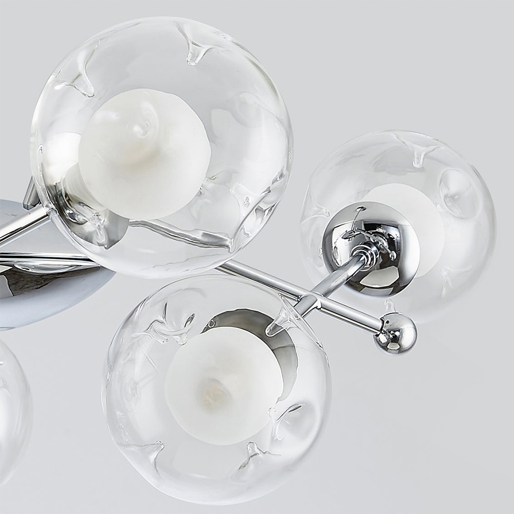 Valentina Nordic Bauhaus Kroonluchters Metaal Glas Woonkamer - afbeelding 15 | Noma Lighting