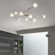Valentina Nordic Bauhaus Kroonluchters Metaal Glas Woonkamer - afbeelding 7 | Noma Lighting