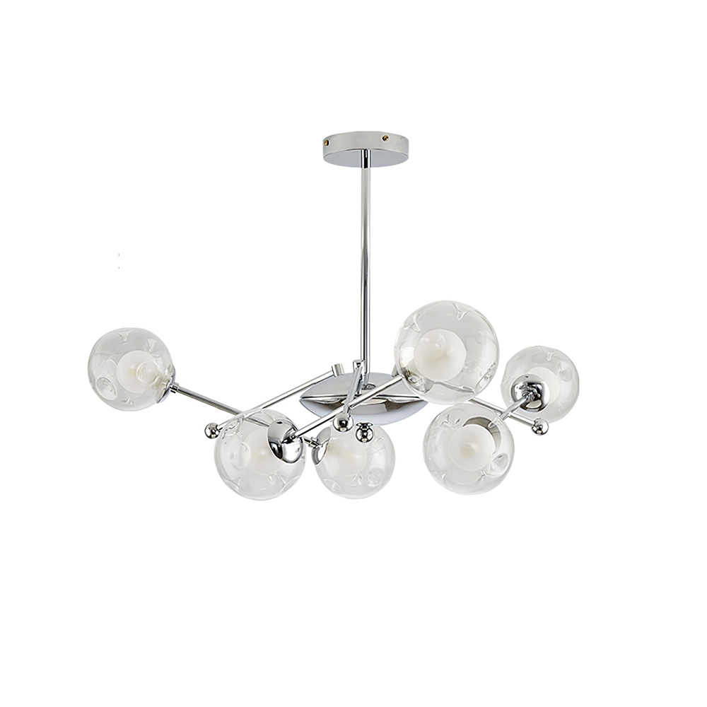 Valentina Nordic Bauhaus Kroonluchters Metaal Glas Woonkamer - afbeelding 9 | Noma Lighting