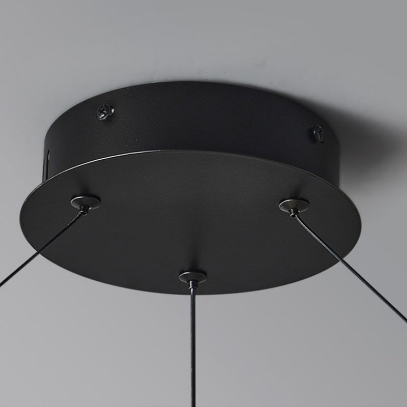 Valentina Nordic LED Kroonluchters Zwart Metaal/Glas Eetkamer/Woonkamer/Slaapkamer - afbeelding 10 | Noma Lighting