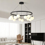 Valentina Nordic LED Kroonluchters Zwart Metaal/Glas Eetkamer/Woonkamer/Slaapkamer - afbeelding 2 | Noma Lighting