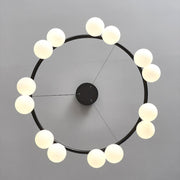 Valentina Nordic LED Kroonluchters Zwart Metaal/Glas Eetkamer/Woonkamer/Slaapkamer - afbeelding 8 | Noma Lighting