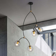 Valentina Moderne Tak Bel LED Kroonluchter Zwart Wit Metaal Woonkamer Slaapkamer - afbeelding 5 | Noma Lighting