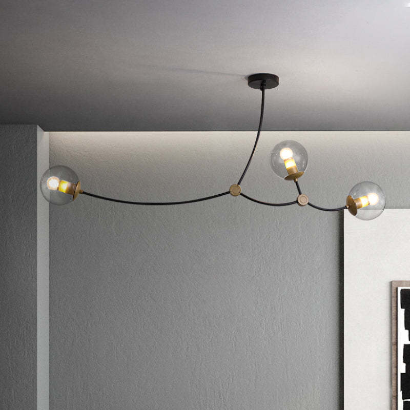 Valentina Moderne Tak Bel LED Kroonluchter Zwart Wit Metaal Woonkamer Slaapkamer - afbeelding 7 | Noma Lighting