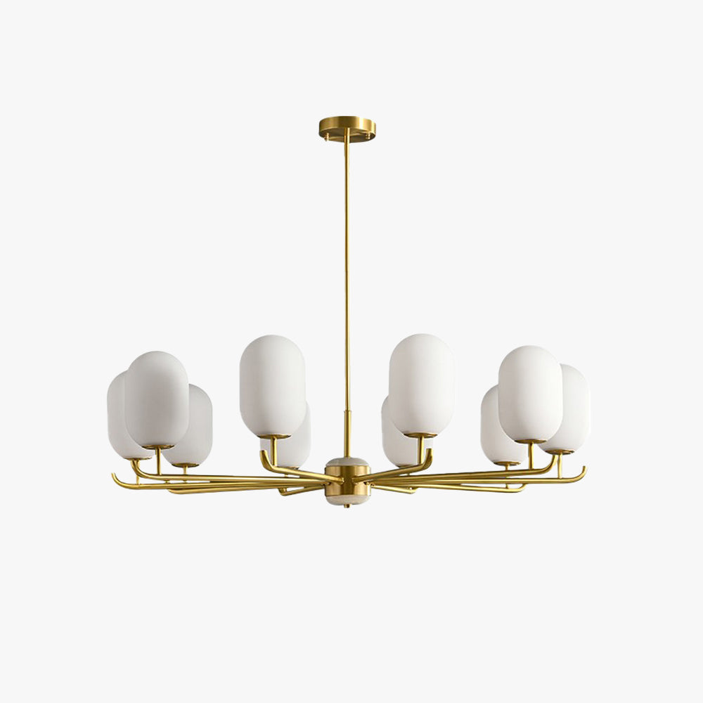 Valentina Scandinavisch Metaal Glas Lantaarn Kroonluchters Woonkamer - afbeelding 1 | Noma Lighting