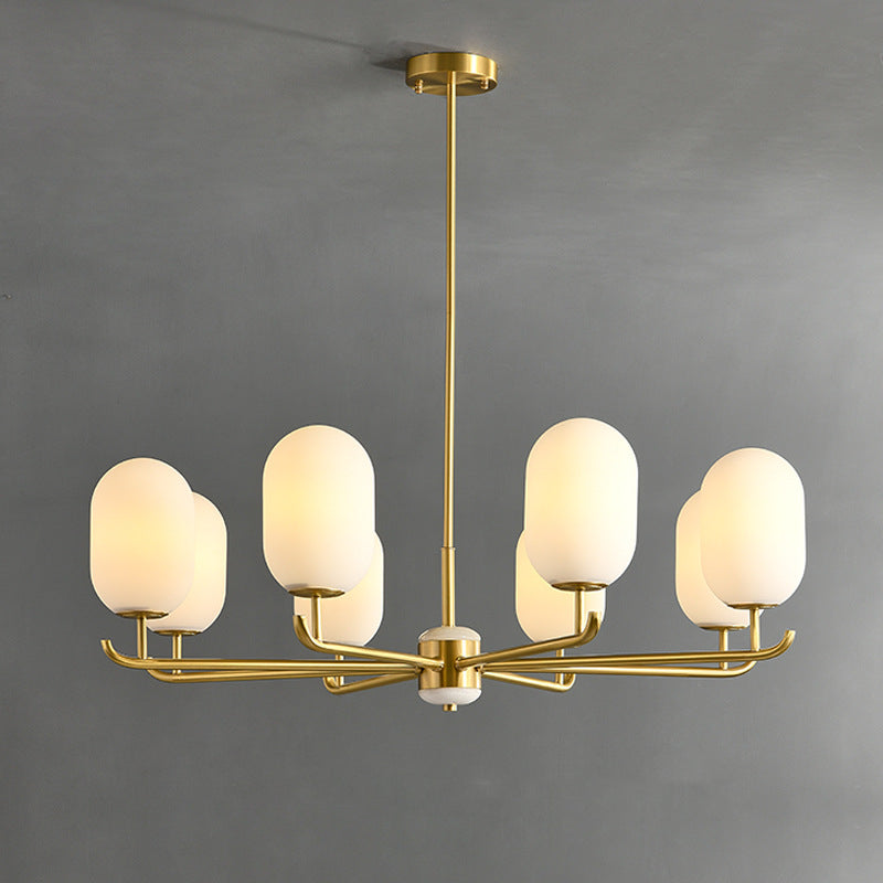 Valentina Scandinavisch Metaal Glas Lantaarn Kroonluchters Woonkamer - afbeelding 2 | Noma Lighting