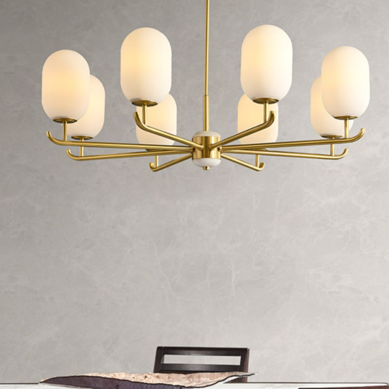 Valentina Scandinavisch Metaal Glas Lantaarn Kroonluchters Woonkamer - afbeelding 5 | Noma Lighting