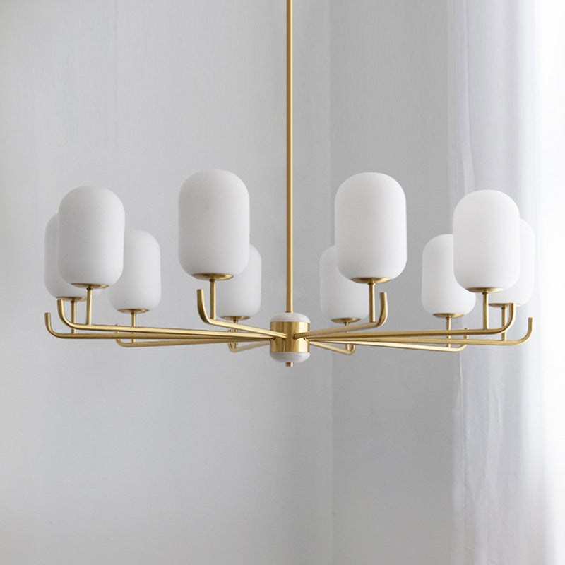 Valentina Scandinavisch Metaal Glas Lantaarn Kroonluchters Woonkamer - afbeelding 6 | Noma Lighting