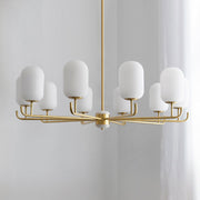 Valentina Scandinavisch Metaal Glas Lantaarn Kroonluchters Woonkamer - afbeelding 6 | Noma Lighting