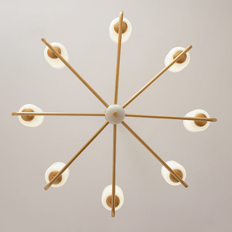 Valentina Scandinavisch Metaal Glas Lantaarn Kroonluchters Woonkamer - afbeelding 7 | Noma Lighting