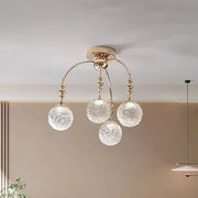 Valentina Scandinavisch Minimalistisch LED Kroonluchters Metaal/Glas Slaapkamer/Woonkamer - afbeelding 2 | Noma Lighting