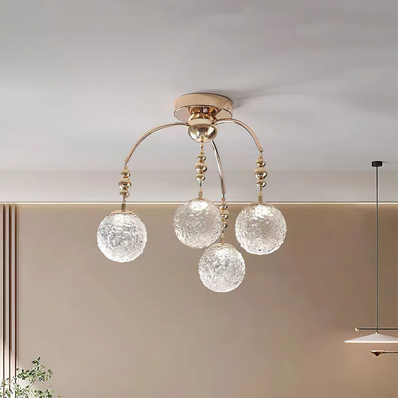 Valentina Scandinavisch Minimalistisch LED Kroonluchters Metaal/Glas Slaapkamer/Woonkamer - afbeelding 2 | Noma Lighting
