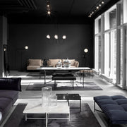 Valentina Scandinavisch Moderne Glazen Bol Kroonluchter Rookgrijs/Blauw Woon/Slaap/Eetkamer - afbeelding 6 | Noma Lighting