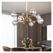 Valentina Scandinavisch Moderne Kroonluchter Helder/Grijs Metaal Woonkamer - afbeelding 2 | Noma Lighting