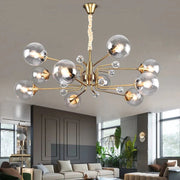 Valentina Scandinavisch Moderne Kroonluchter Helder/Grijs Metaal Woonkamer - afbeelding 5 | Noma Lighting