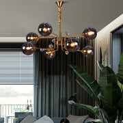 Valentina Scandinavisch Moderne Kroonluchter Helder/Grijs Metaal Woonkamer - afbeelding 6 | Noma Lighting