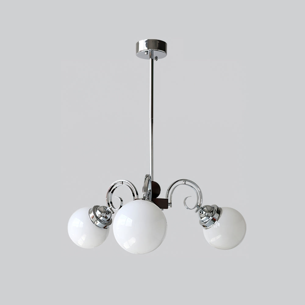 Valentina Vintage Crème Kroonluchter Glas Woonkamer Slaapkamer - afbeelding 13 | Noma Lighting