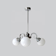 Valentina Vintage Crème Kroonluchter Glas Woonkamer Slaapkamer - afbeelding 13 | Noma Lighting