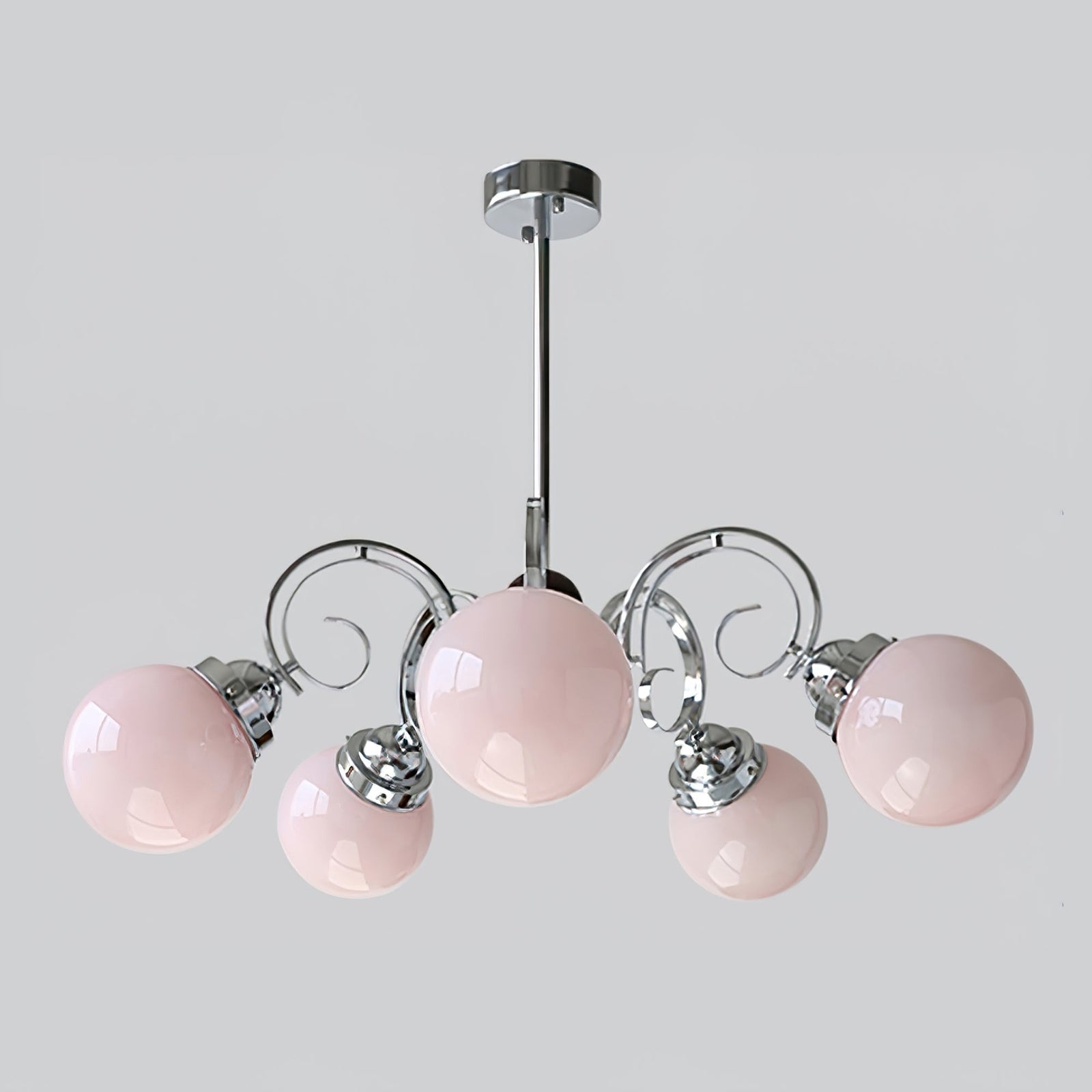 Valentina Vintage Crème Kroonluchter Glas Woonkamer Slaapkamer - afbeelding 16 | Noma Lighting